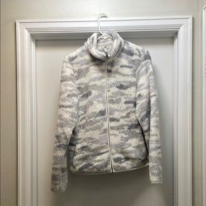 Sonoma Women's Teddy Jacket - Gray and White